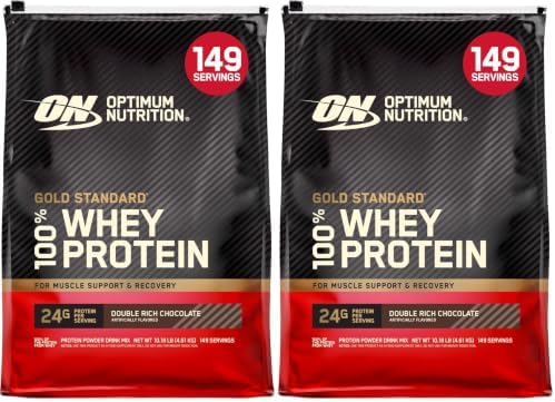 Optimum Nutrition Gold Standard Whey Protein, Chocolate Doble Rico, 2 LB