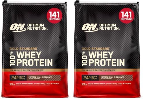 Optimum Nutrition Gold Standard Whey Protein, Chocolate Doble Rico, 2 LB